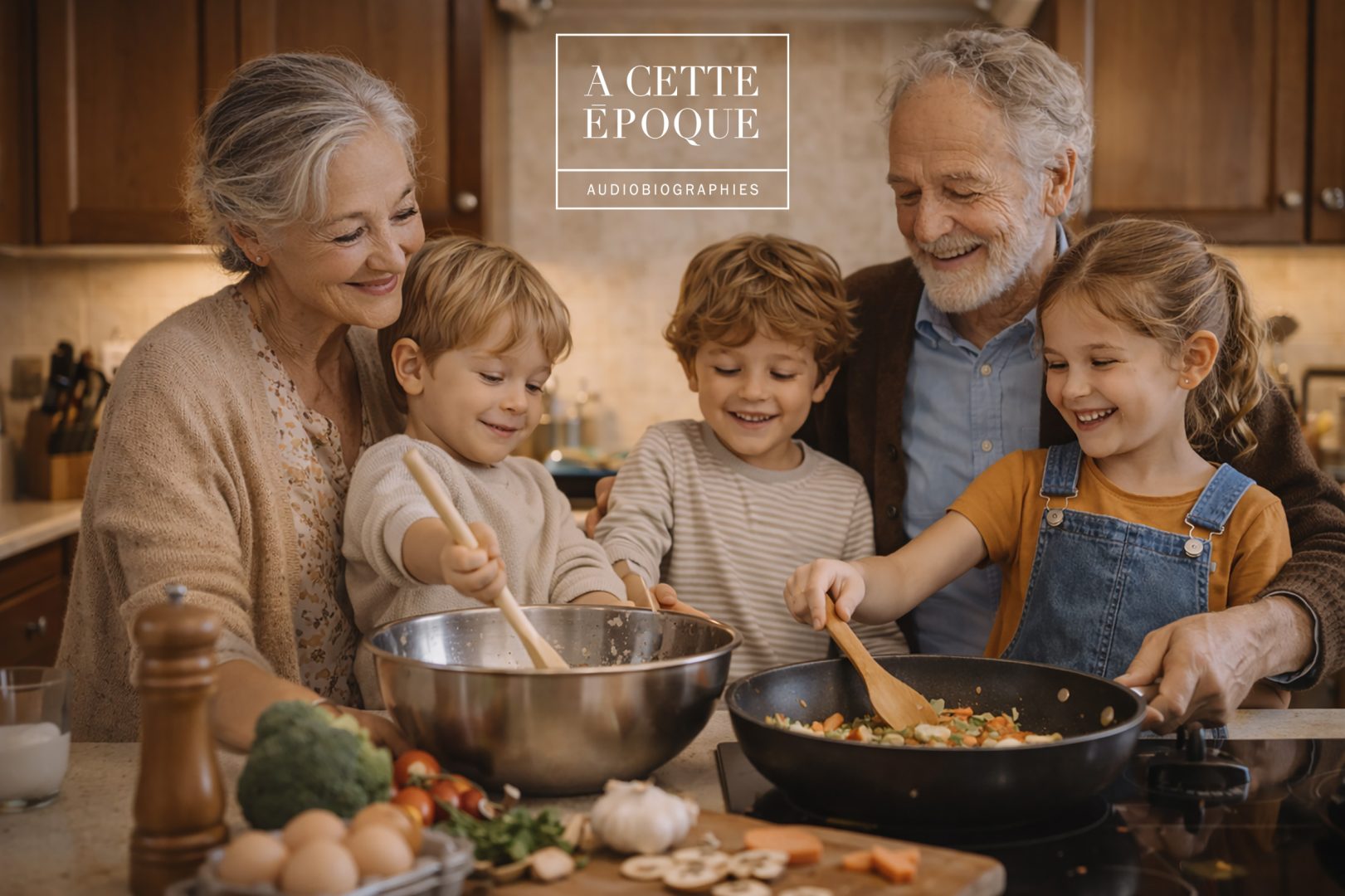 A CETTE EPOQUE scene en famille cuisine