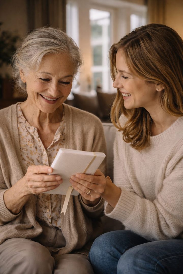 Étape 1 : Offrir le carnet questionnaire à un grand-parent pour démarrer une audiobiographie